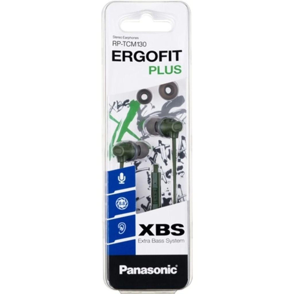 Наушники-вкладыши PANASONIC RP-TCM130GE-G Green