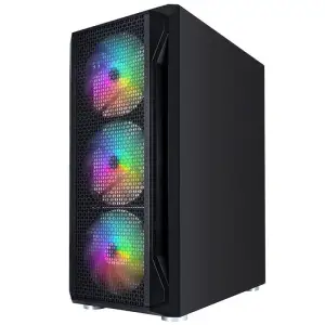 Корпус 1stPlayer X4-4F1 Black 600W UA