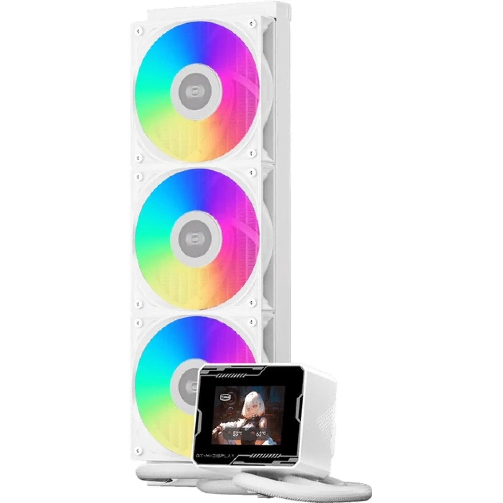 Водяное охлаждение PCCooler GT360M ARGB Display WH (GT360M-WHAWXX-GL) UA