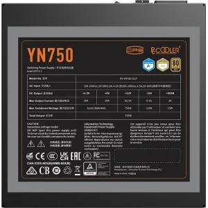 Блок живлення PcCooler YN750 (P5-YN750-G1FFBK1-EU) UA