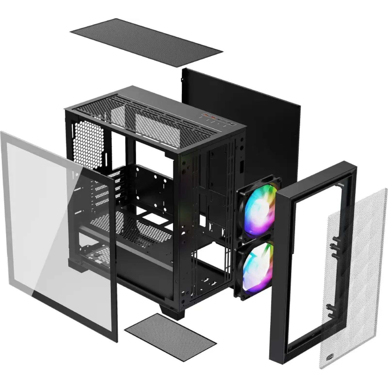 Корпус PcCoolerCPS C3D310 BK ARGB Без БЖ (LxWxH) UA
