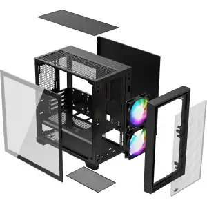 Корпус PcCoolerCPS C3D310 BK ARGB Без БЖ (LxWxH) UA
