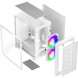 Корпус PcCooler CPS C3D310 WH ARGB Без БЖ (LxWxH) UA
