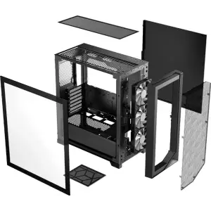 Корпус PcCooler CPSC3D510 BK ARGB Без БЖ UA
