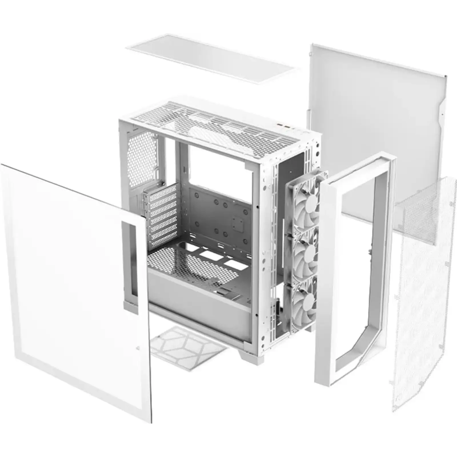 Корпус PcCooler CPS C3D510 WH ARGB Без БП (LxWxH) UA