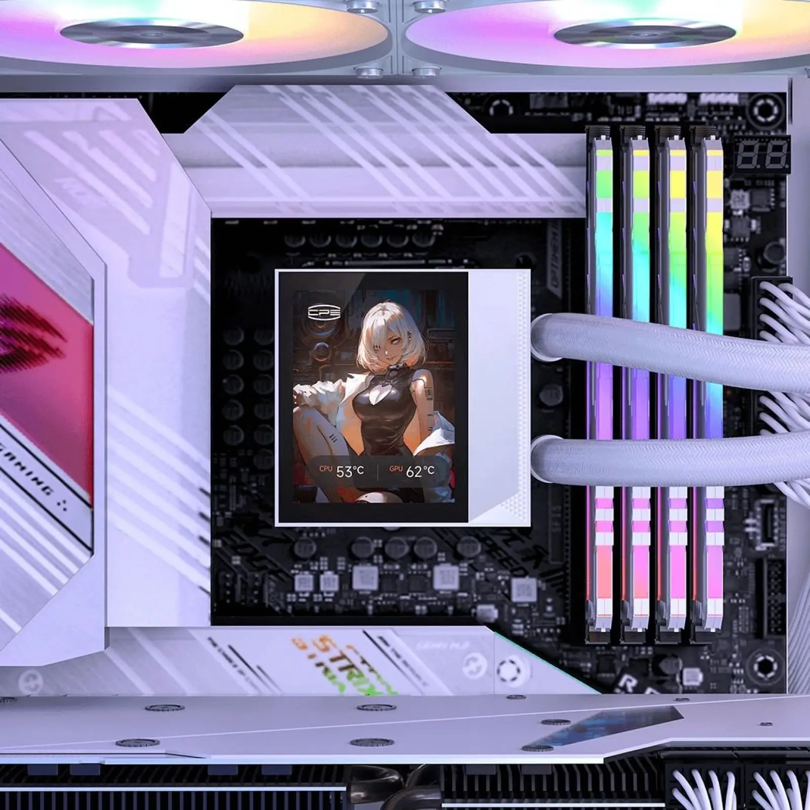 Водяное охлаждение PCCooler DC360 Pro ARGB Digital WH (DC360Pro-WHAWXY-GL) UA