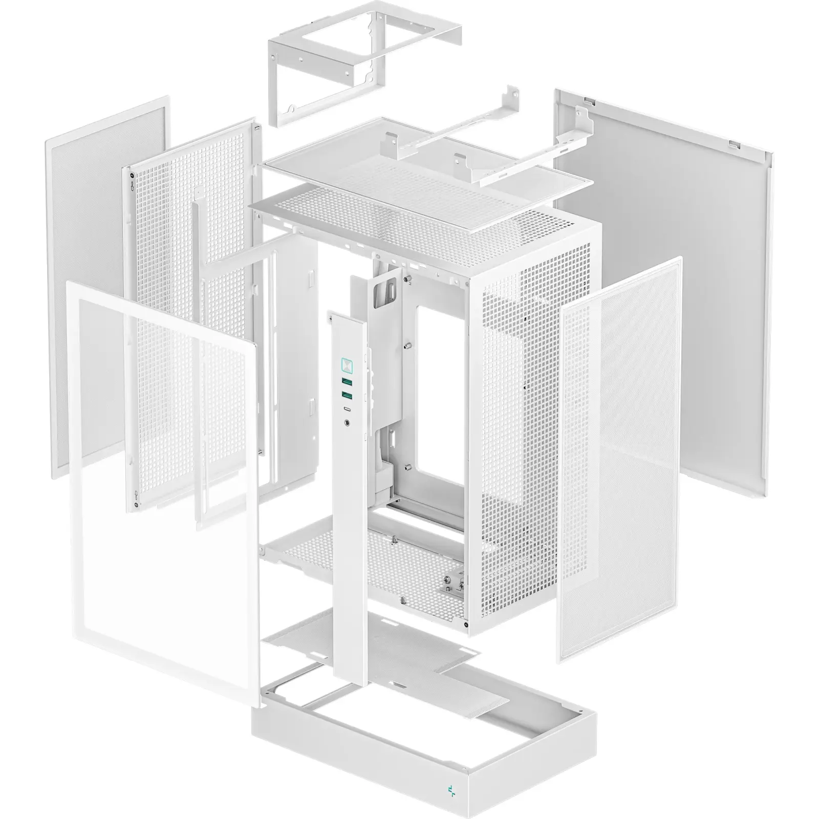 Корпус Deepcool CH170 PLUS White Без БП (R-CH170-WHNGM0-G) UA