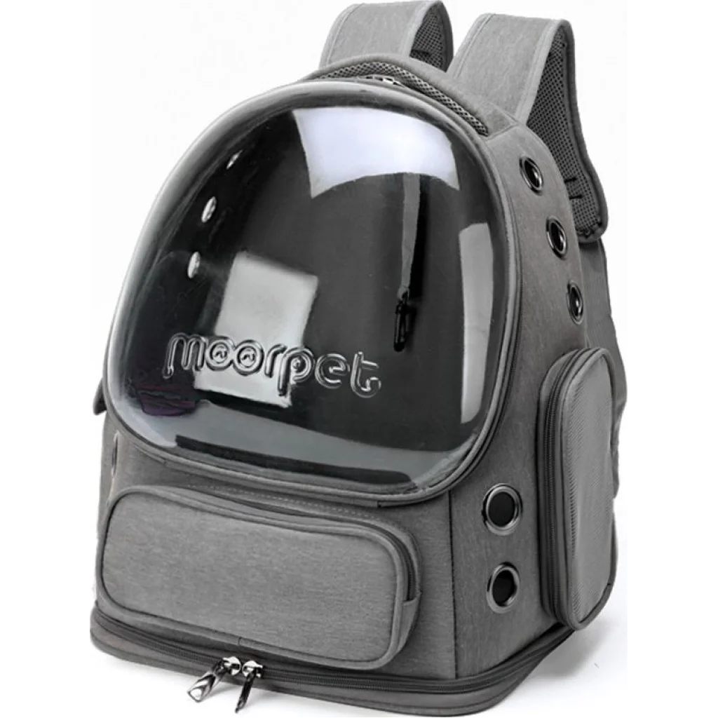 Рюкзак-переноска MOORPET 5042 Portable Double Shoulder Cat Grey