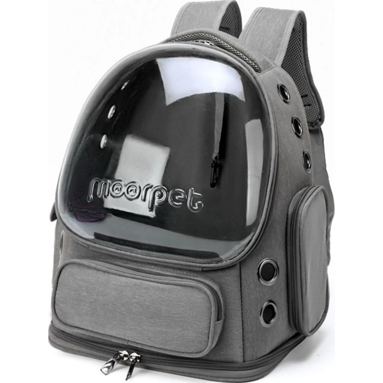 Рюкзак-переноска MOORPET 5042 Portable Double Shoulder Cat Grey