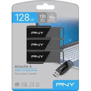 USB накопичувач PNY 128 GB Attache X (3 piece) (P-FD128X3ATTX-GE)