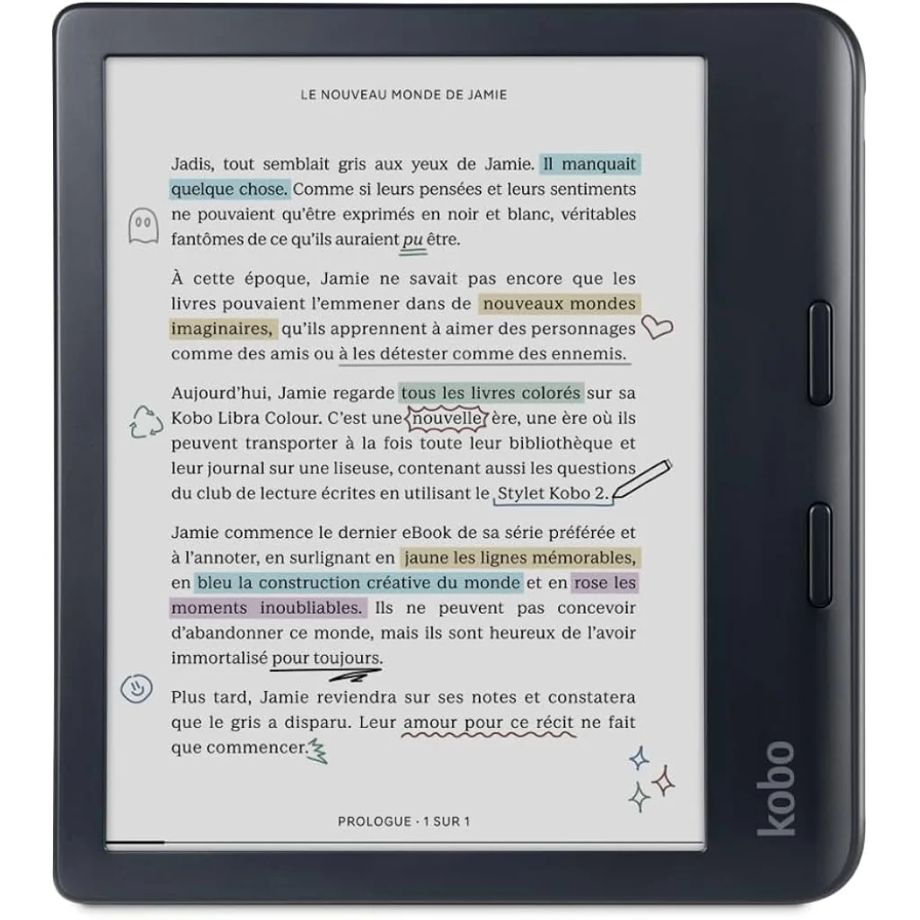 Електронна книга Kobo Libra Colour Black (N428-KU-BK-K-CK)