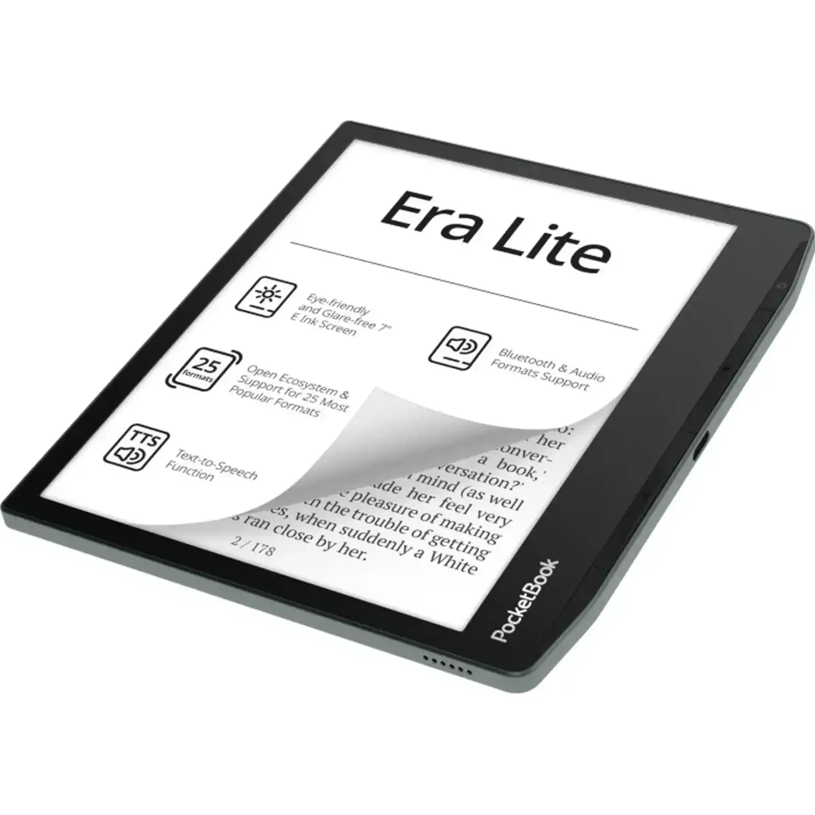 Електронна книга PocketBook 710 Era Lite Stone Green (PB710-9-WW) UA