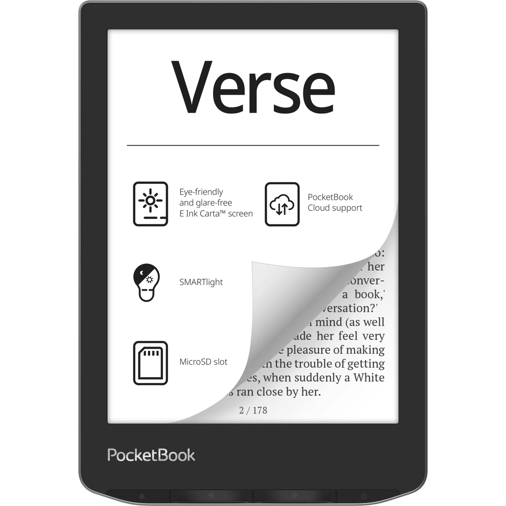 Електронна книга PocketBook 629 Verse Mist Grey (PB629-M-CIS, PB629-M-WW)