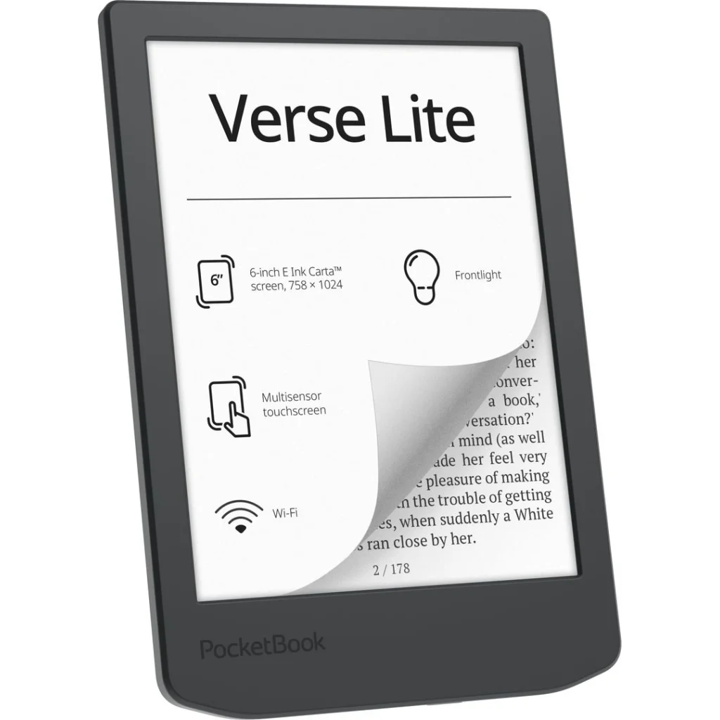 Електронна книга PocketBook 619 Verse Lite Midnight Grey (PB619-T-CIS)