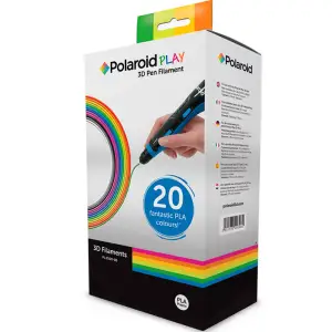 Набор нити Color PLA 1.75mm для 3D ручки Polaroid 3D Pen Play (20 цветов) (3D-FP-PL-2500-00)