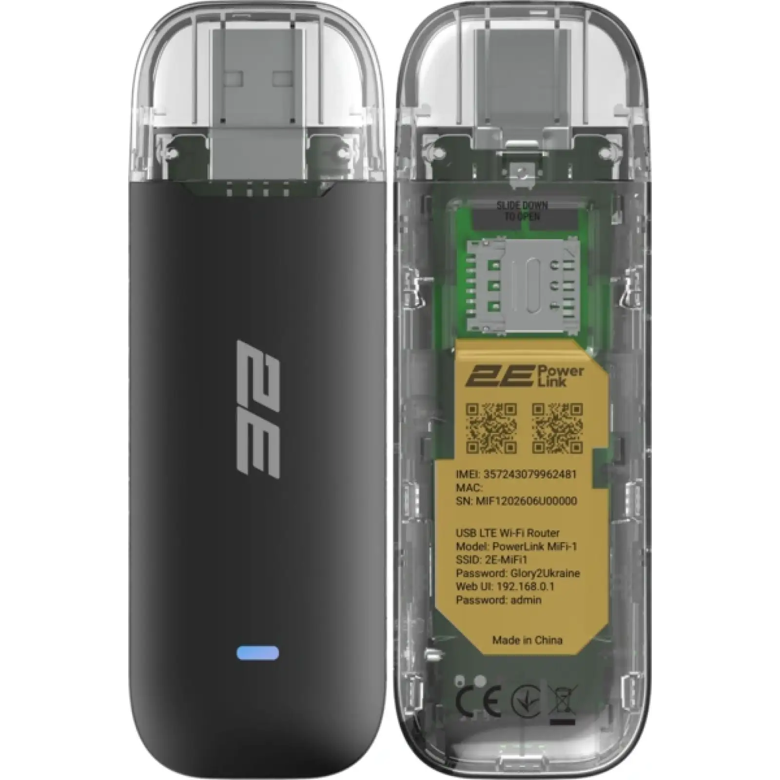 Адаптер WiFi 2E PowerLink MiFi-1 2026 4G LTE UA
