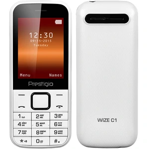 Телефон Prestigio Wize C1 1240 Duo White UA