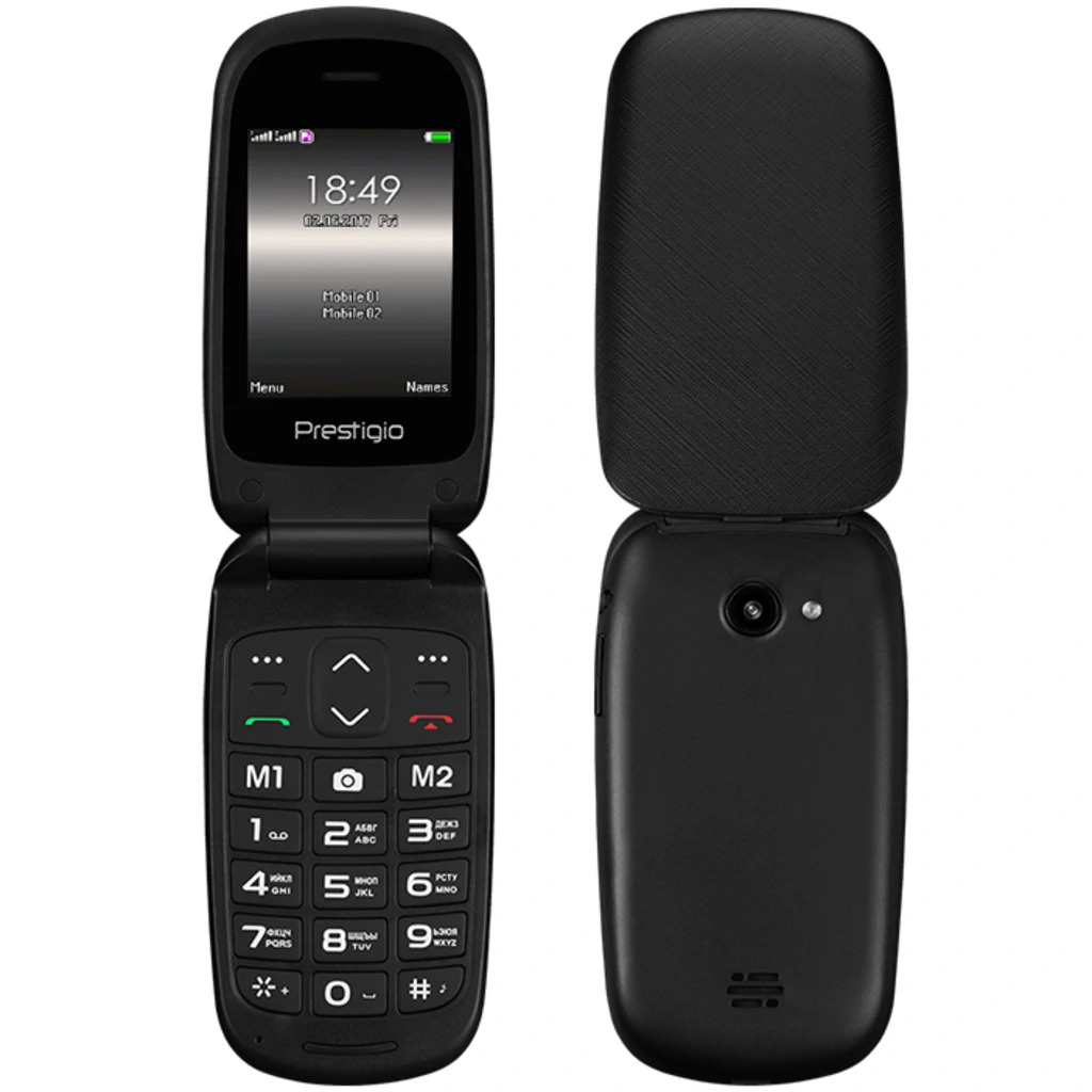 Мобільний телефон Prestigio Grace B1 +1242 Duo Black UA