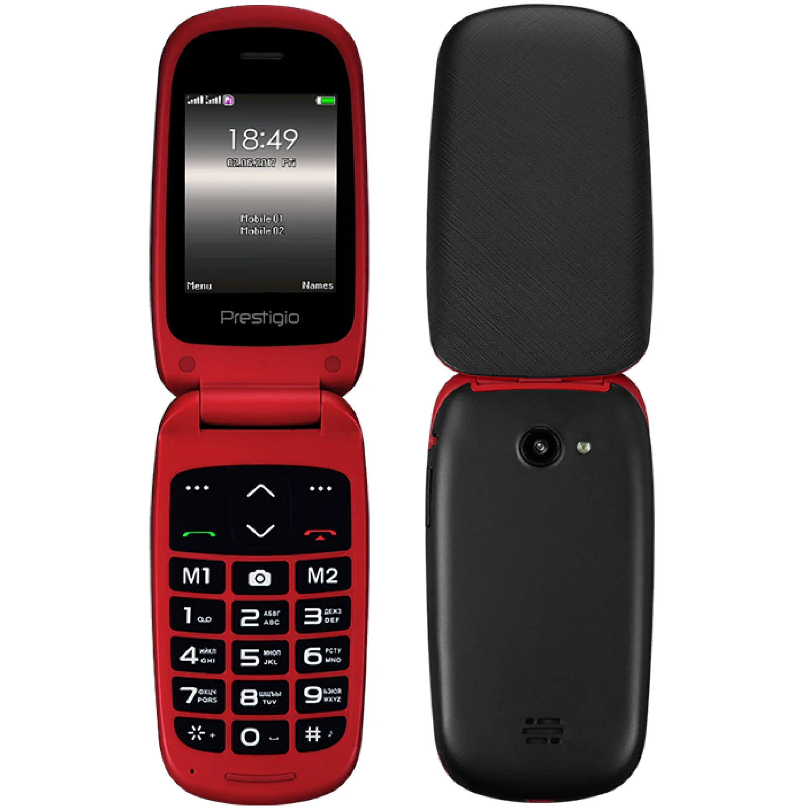 Мобильный телефон Prestigio Grace B1 1242 Duo Red UA
