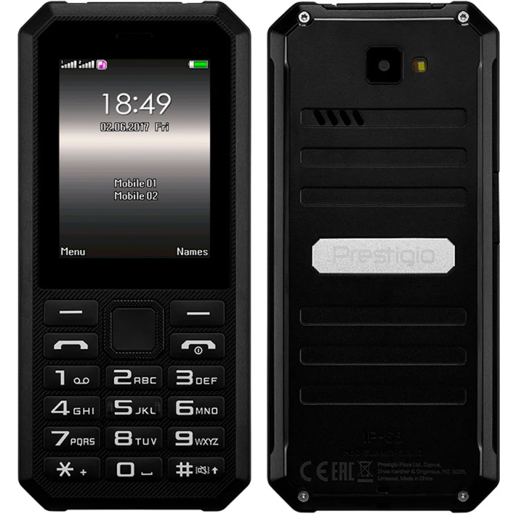 Мобильный телефон Prestigio Muze F1 1244 Duo Black UA
