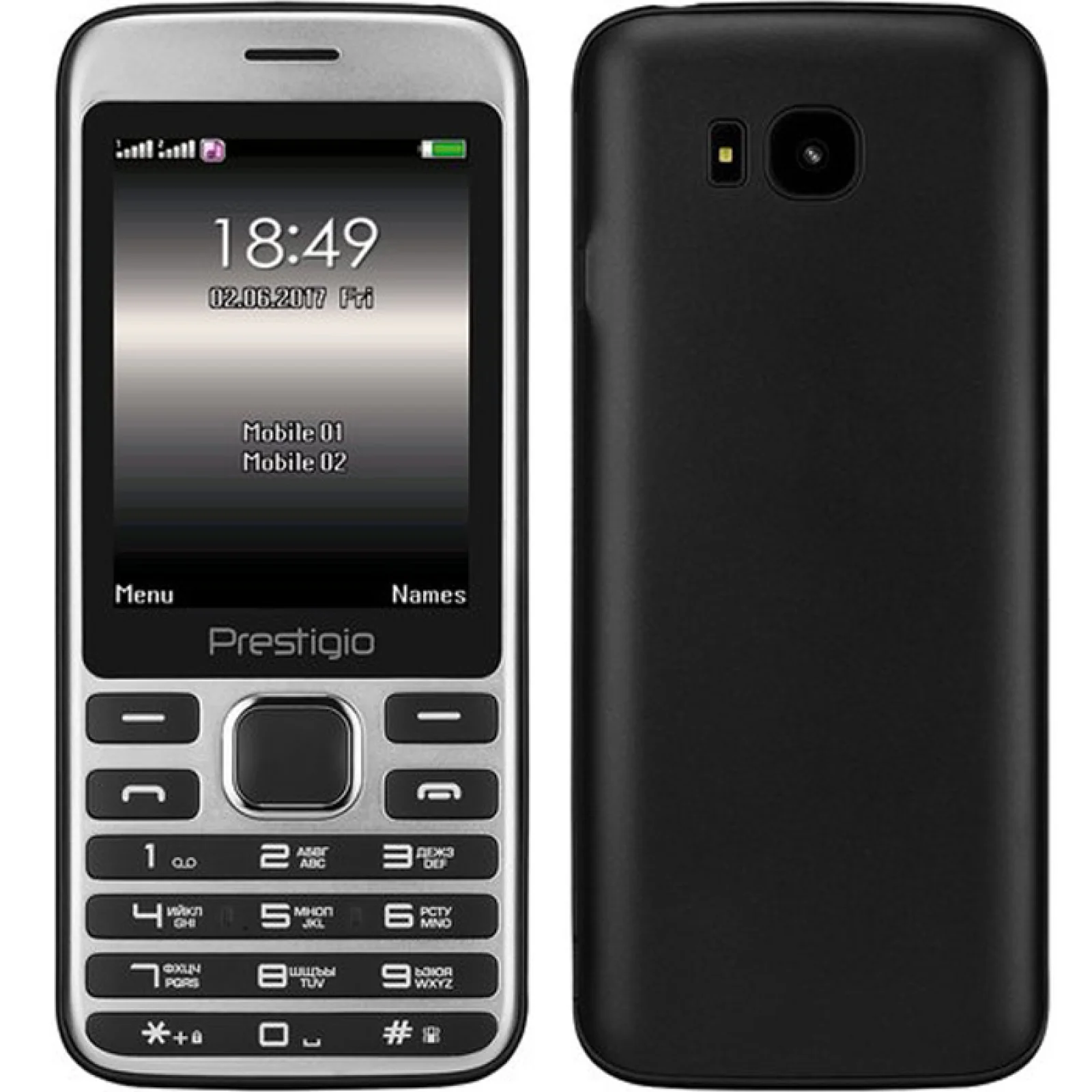 Мобільний телефон Prestigio Grace A1 тисячу двісті вісімдесят один Duo Black UA