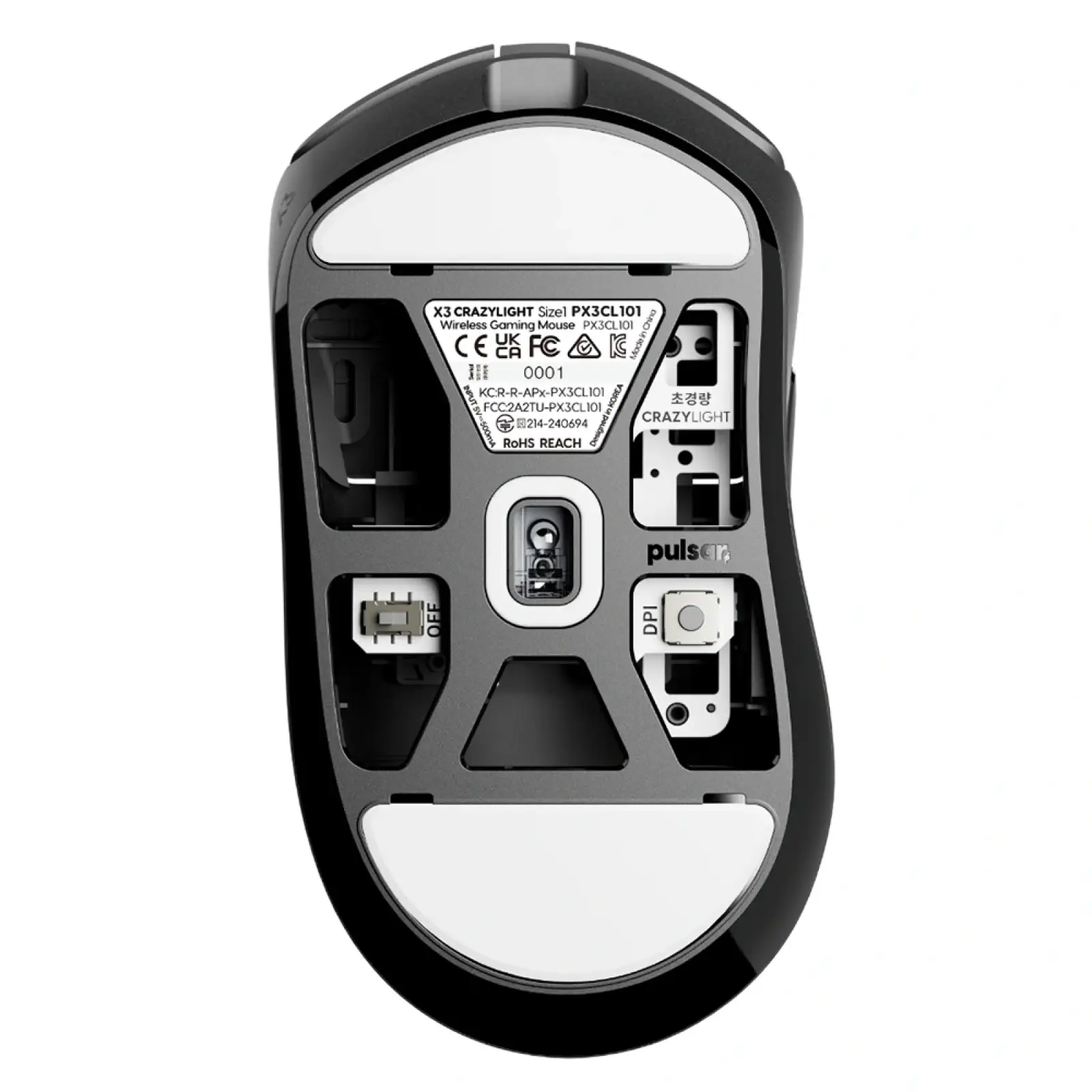 Миша бездротова Pulsar X3 CrazyLight Mini Black (PX3RCL101) UA