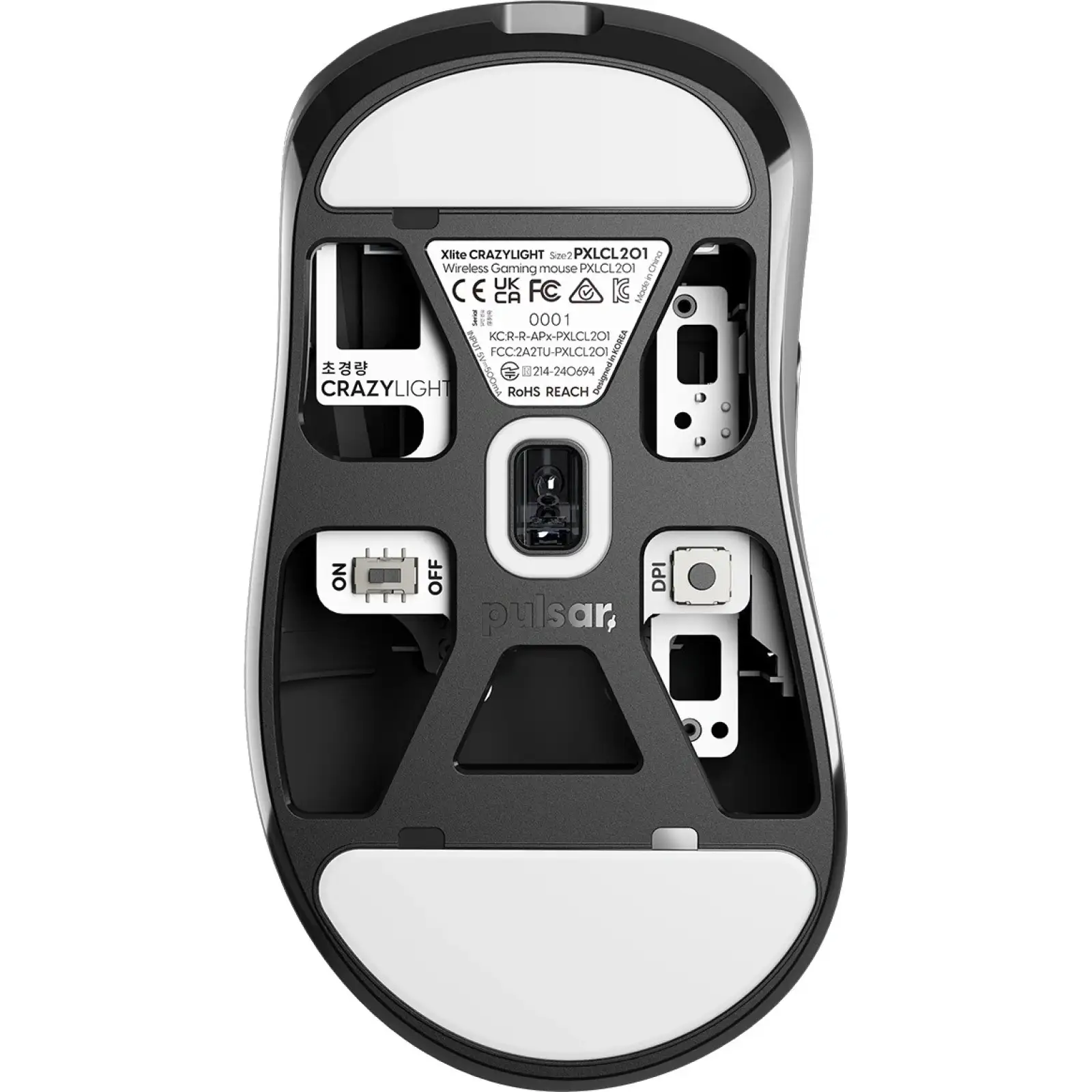 Миша бездротова Pulsar Xlite Crazylight Medium 8К Black (PXLCL201) UA