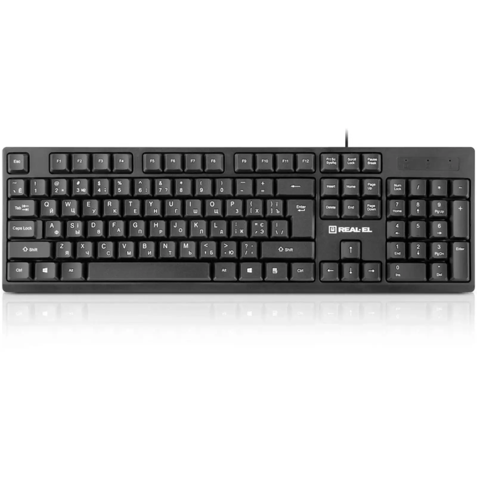 Комплект (клавиатура, мышь) REAL-EL Kit-507 Black UA