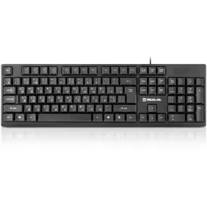 Комплект (клавиатура, мышь) REAL-EL Kit-507 Black UA