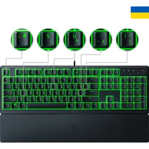 Клавиатура Razer Ornata V3 X UKR Black (RZ03-04471900-R371) UA