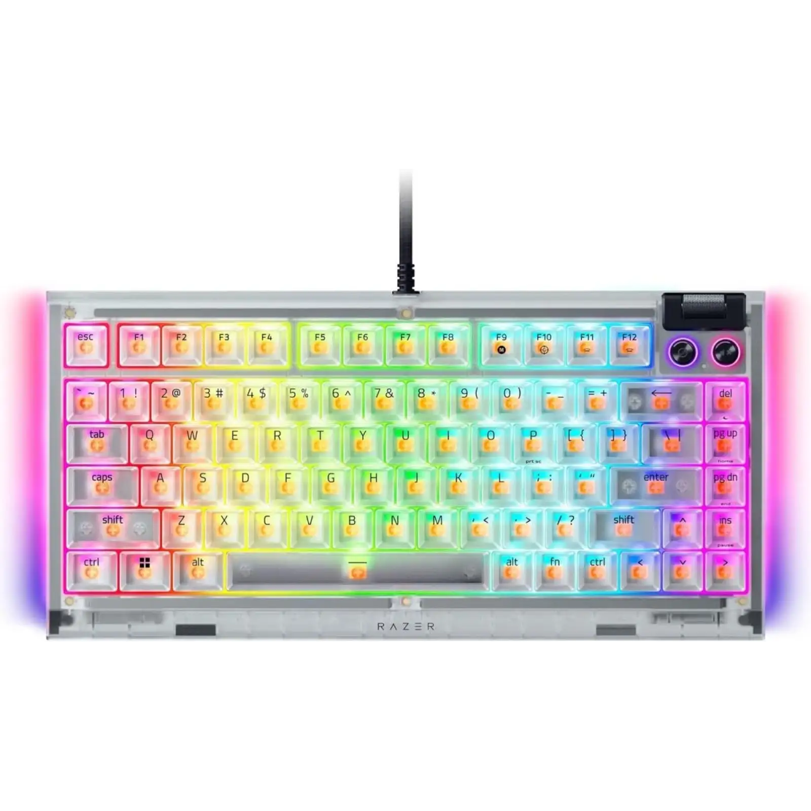 Клавіатура Razer BlackWidow V4 RGB Mechanical Tactile Switch Phantom White (RZ03-05003500-R3M1) UA