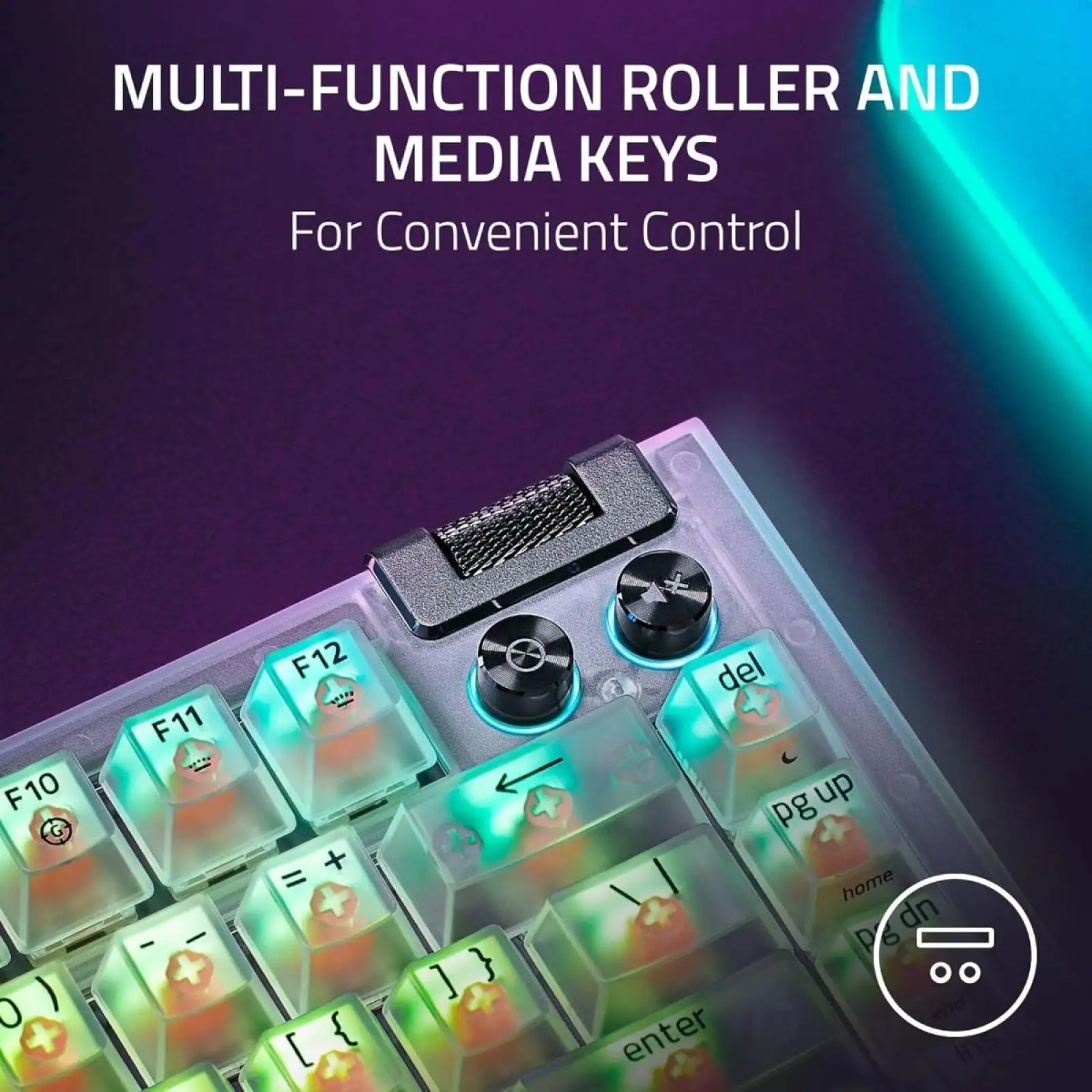 Клавіатура Razer BlackWidow V4 RGB Mechanical Tactile Switch Phantom White (RZ03-05003500-R3M1) UA