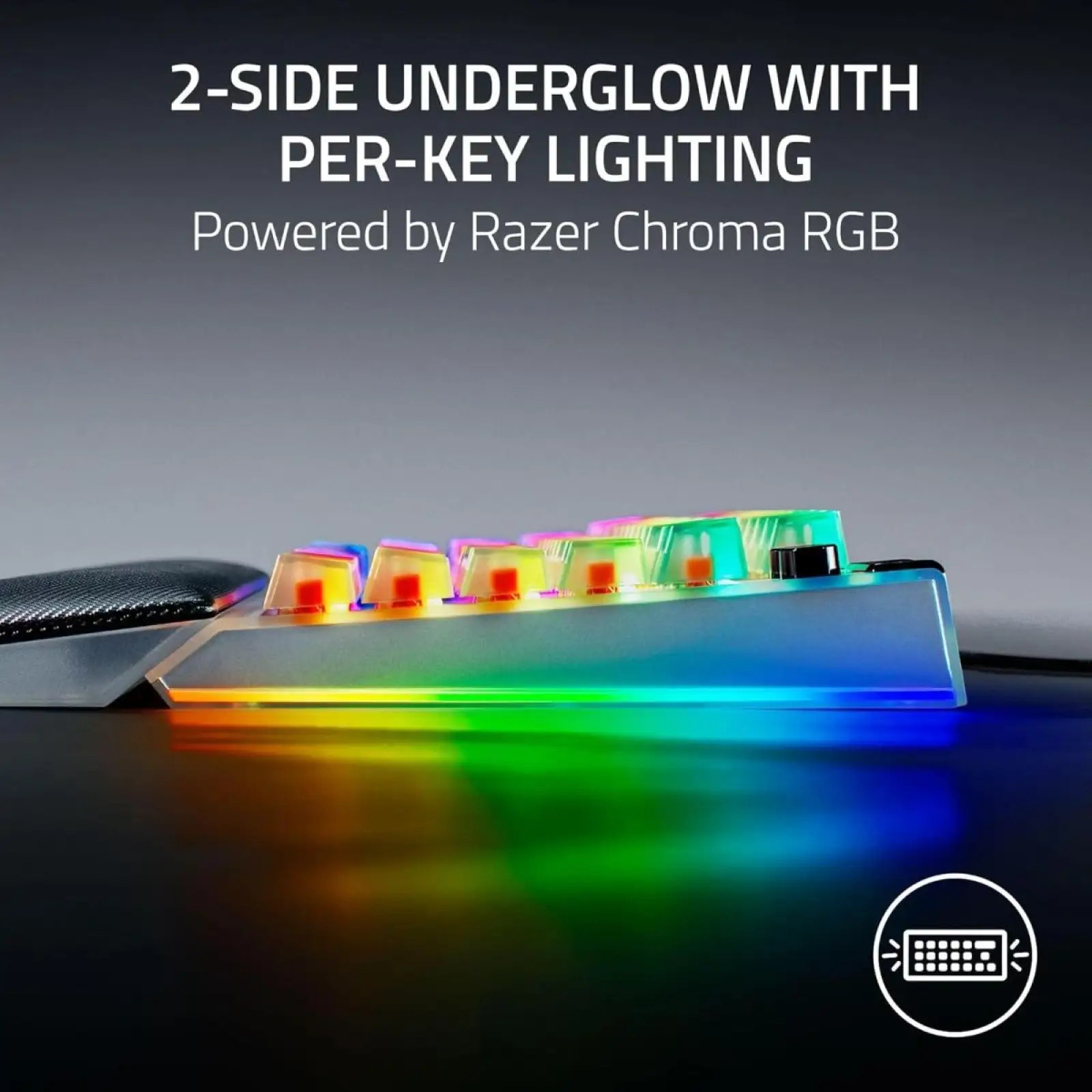 Клавіатура Razer BlackWidow V4 RGB Mechanical Tactile Switch Phantom White (RZ03-05003500-R3M1) UA