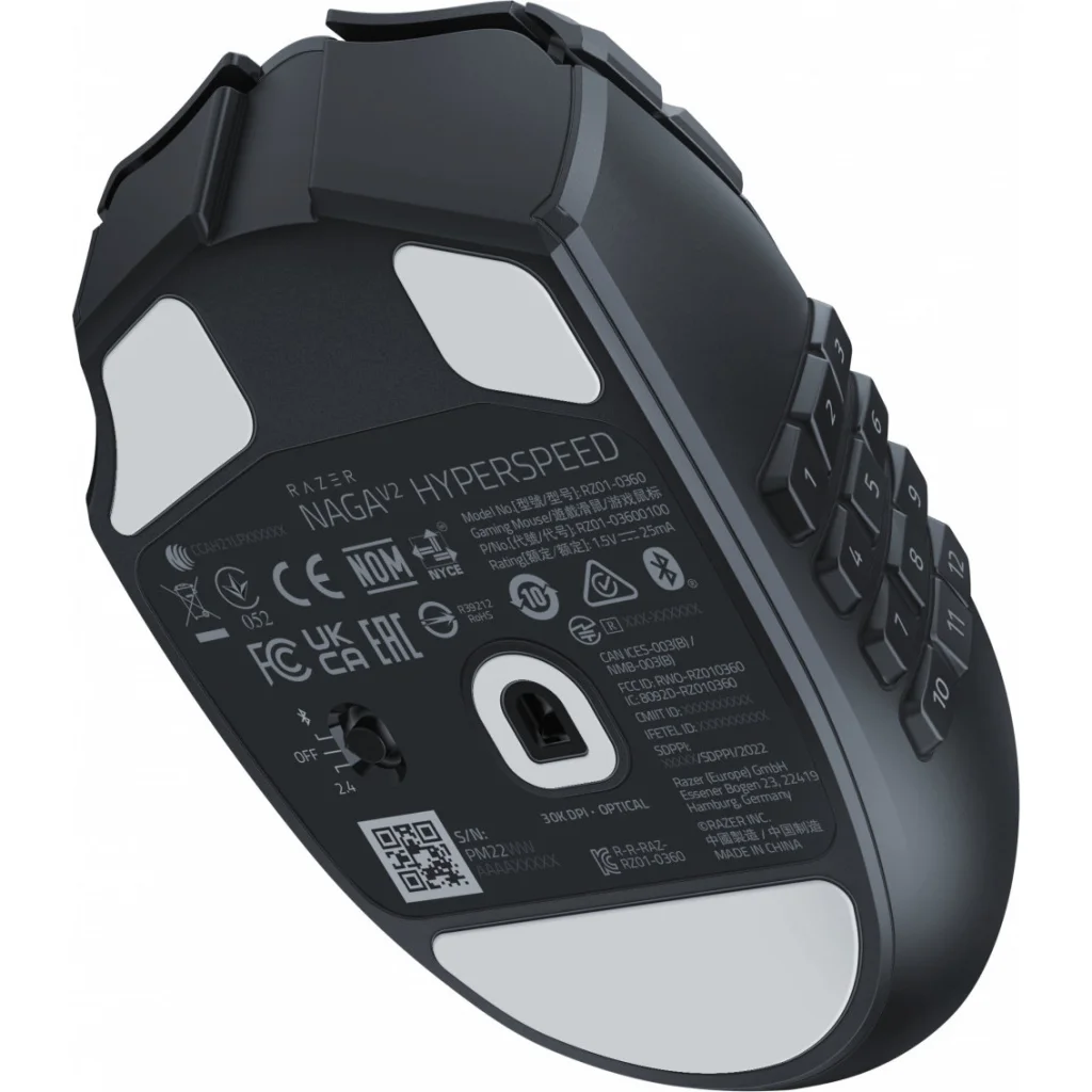 Мышь Razer Naga V2 Hyperspeed (RZ01-03600100-R3G1)