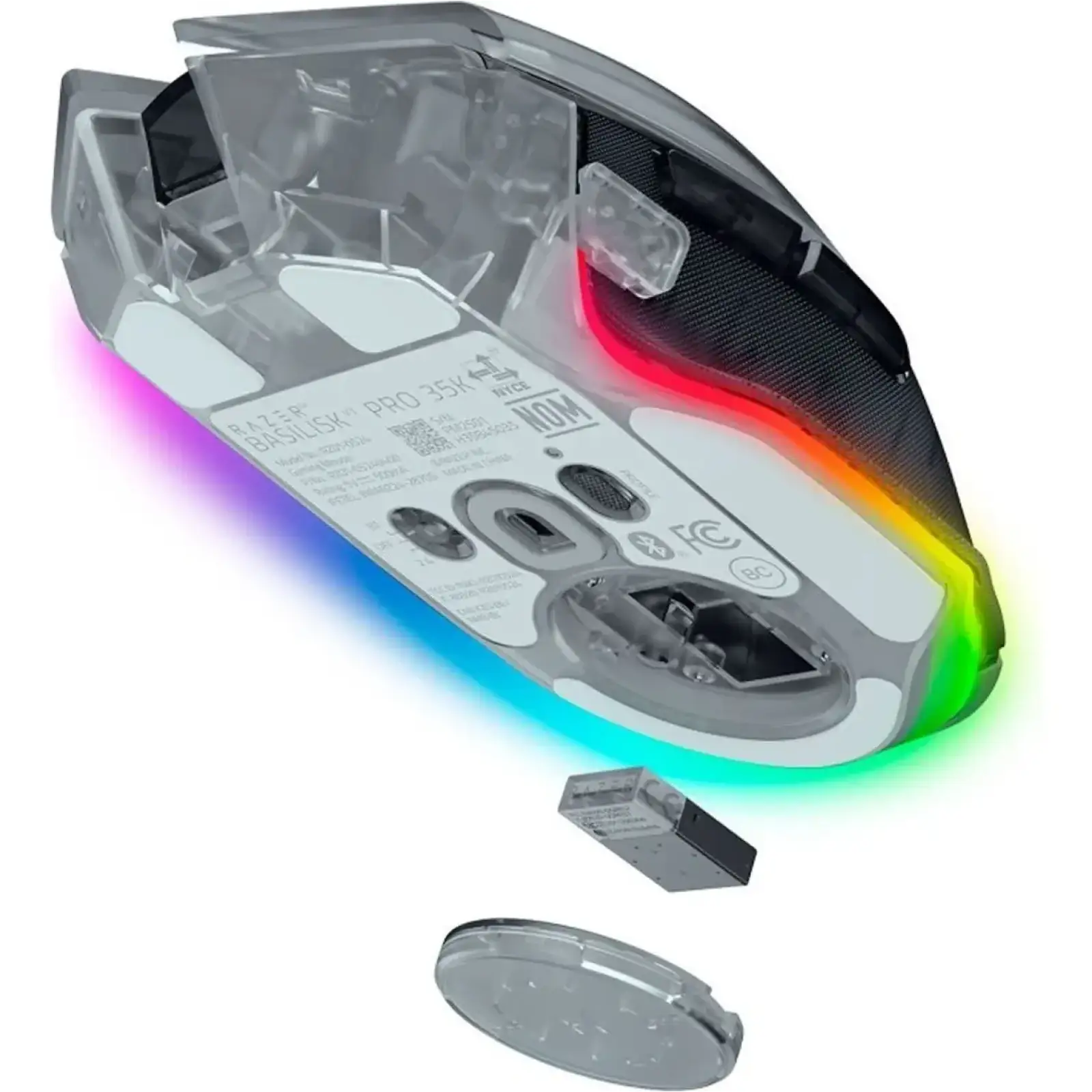 Миша Razer Basilisk V3 PRO Wireless 35K Phantom White (RZ01-05240400-R3U)