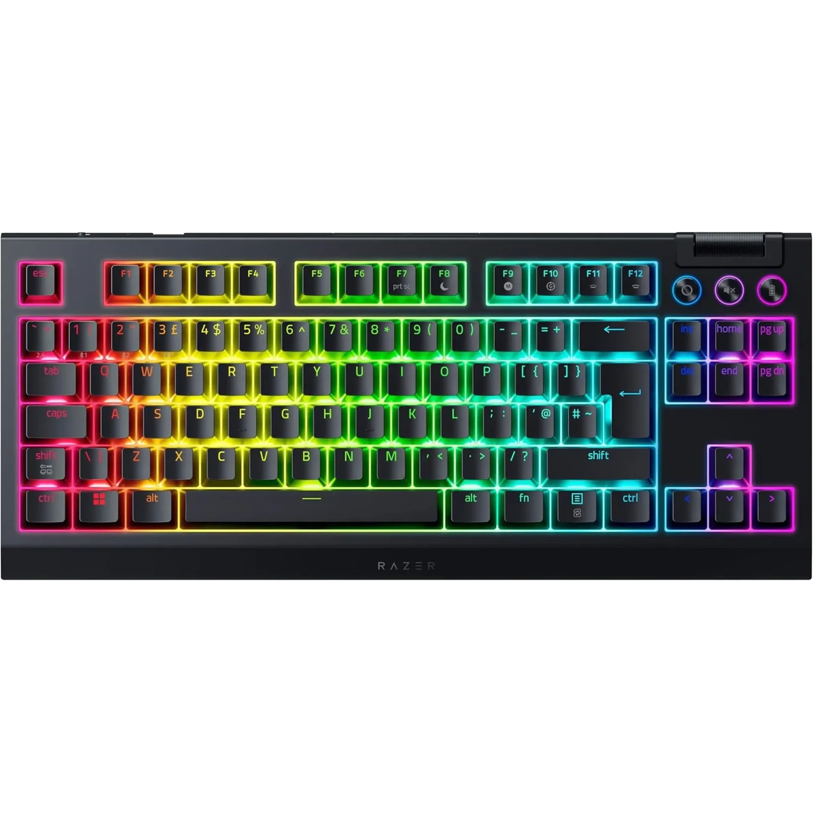 Клавіатура Razer BlackWidow V4 TKL Hyperspeed (RZ03-05480300-R3W1) (Великобританська розкладка)