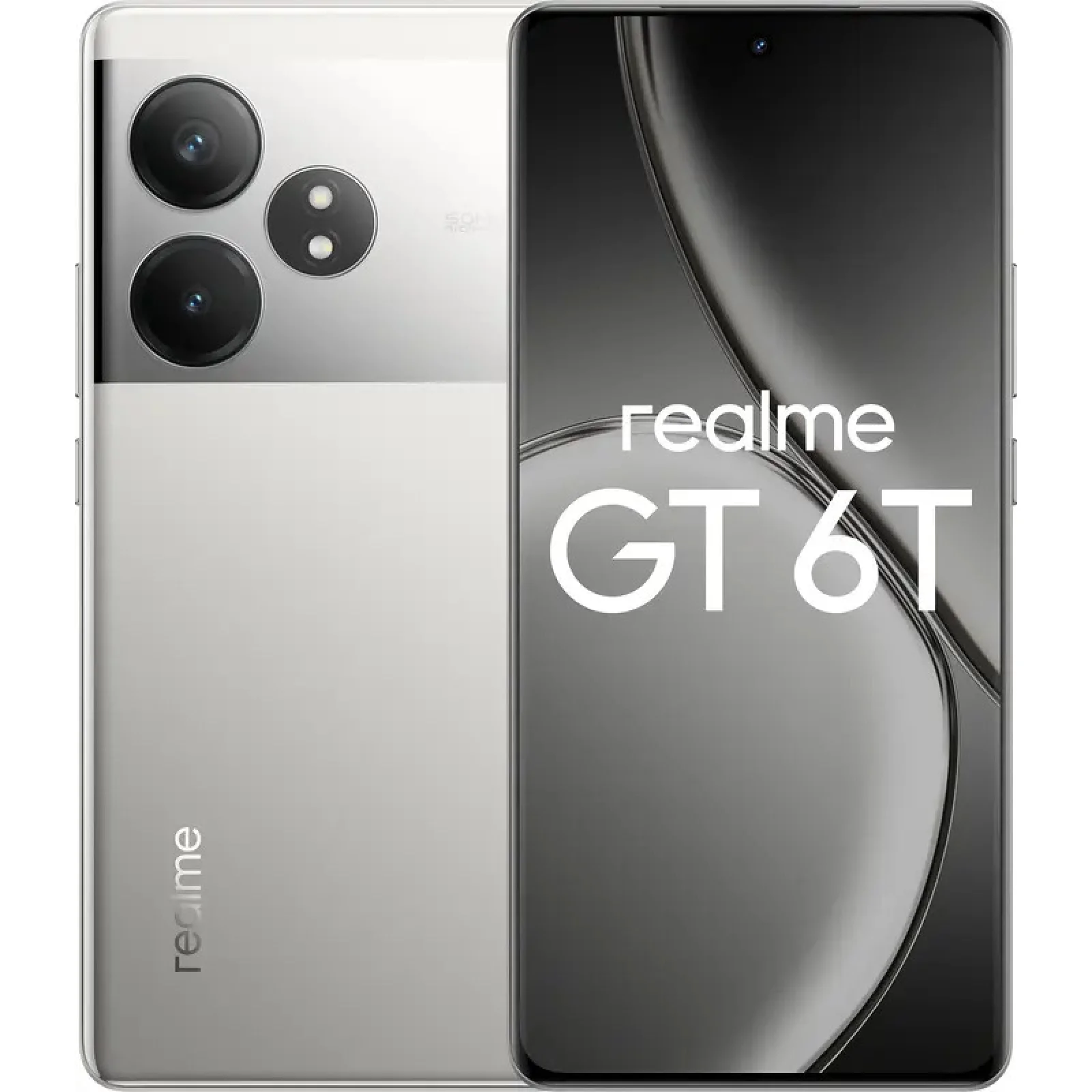 Смартфон Realme GT 6T 5G 12/256 Fluid Silver EU