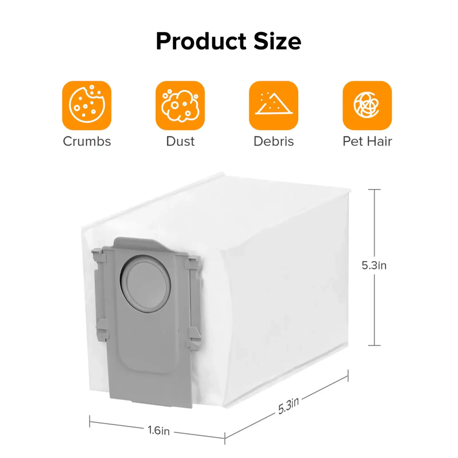 Одноразовий мішок RoboRock Disposable Dust bag 8.02.0238