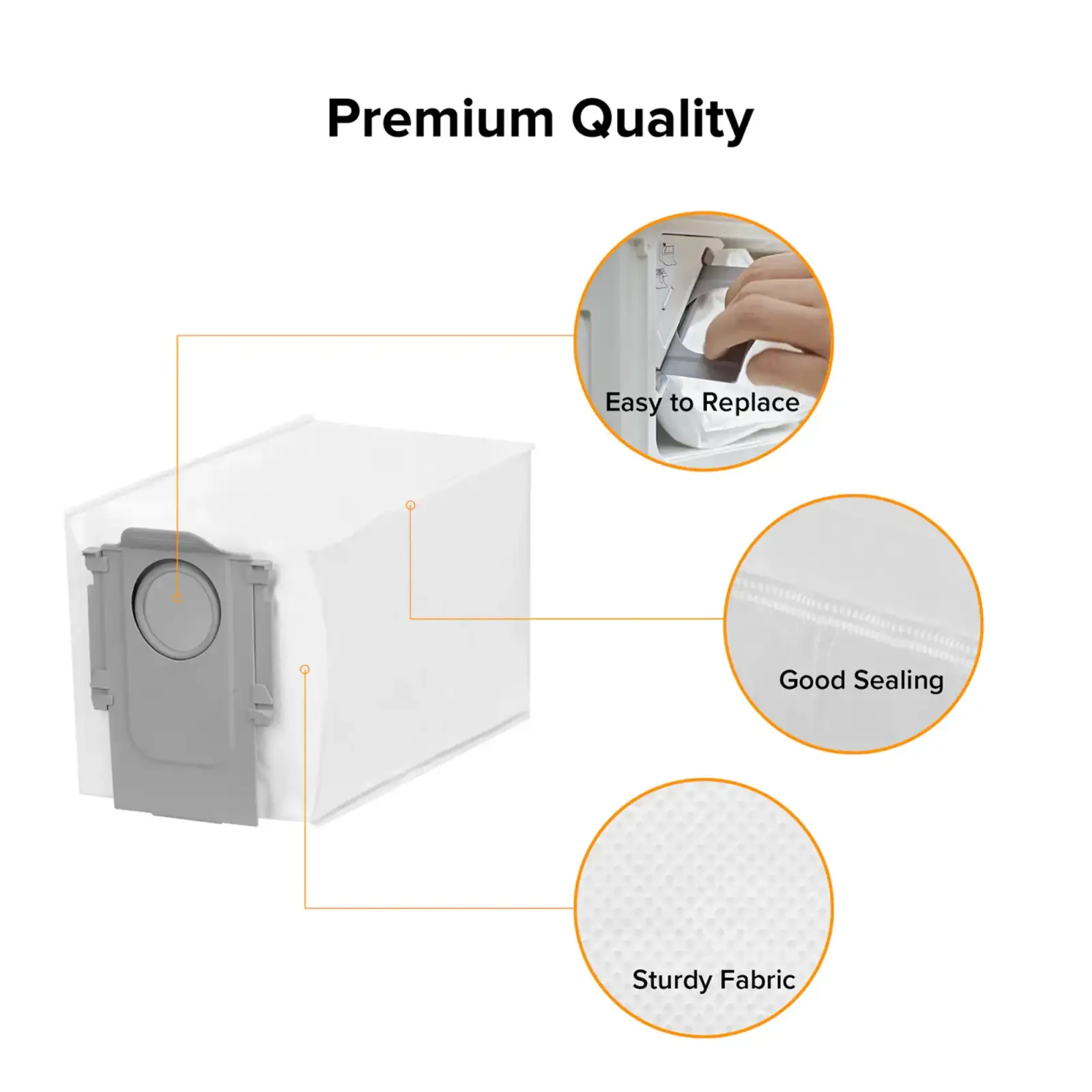 Одноразовий мішок RoboRock Disposable Dust bag 8.02.0238