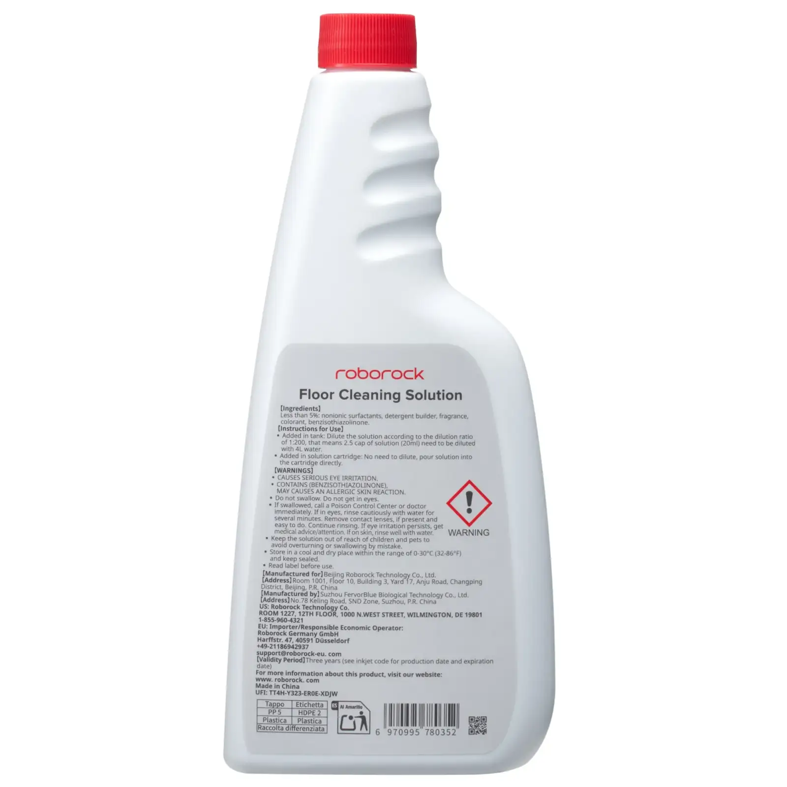 Моющее средство Roborock Floor Cleaning Solution 8.02.0370, 1шт