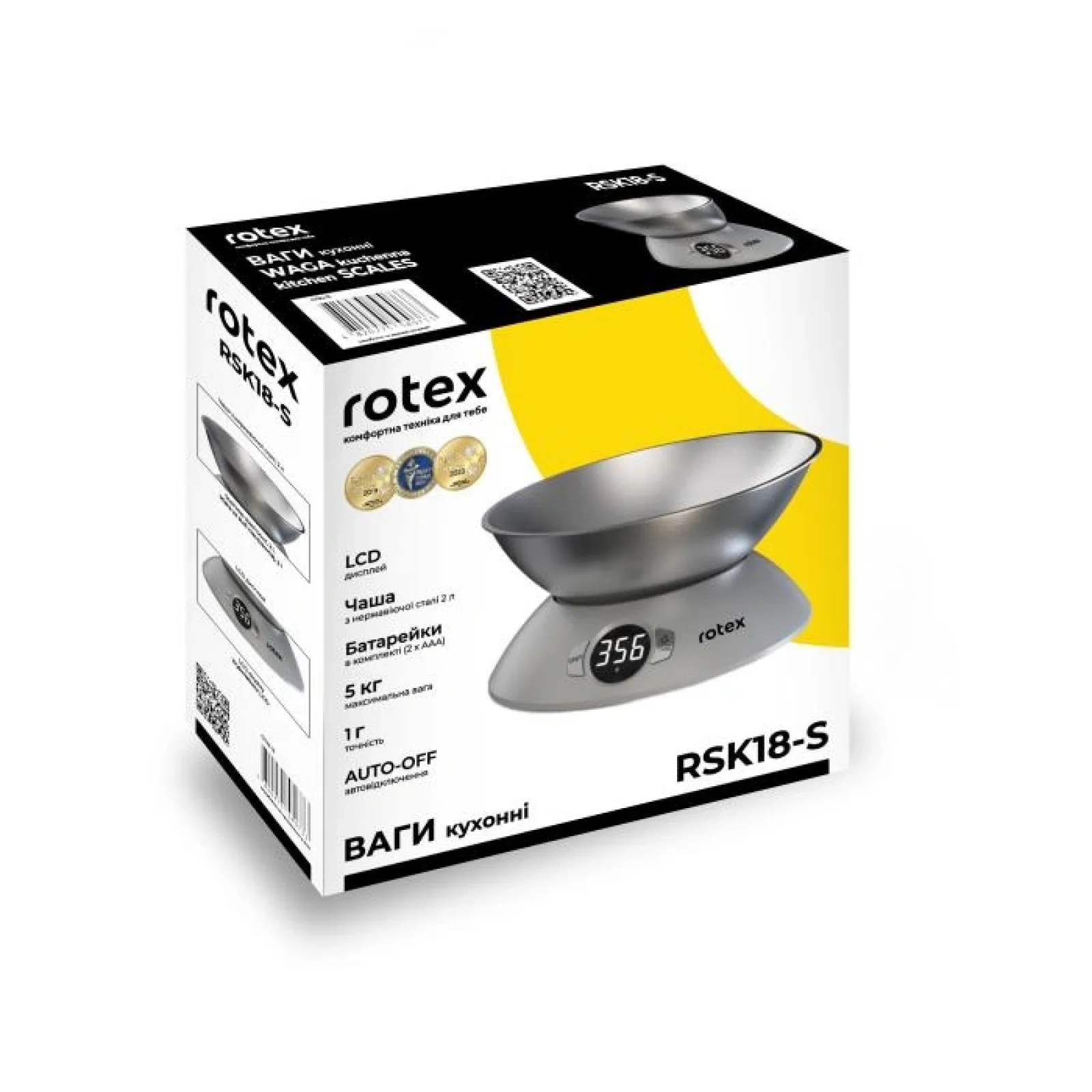 Ваги кухонні Rotex RSK18-S UA