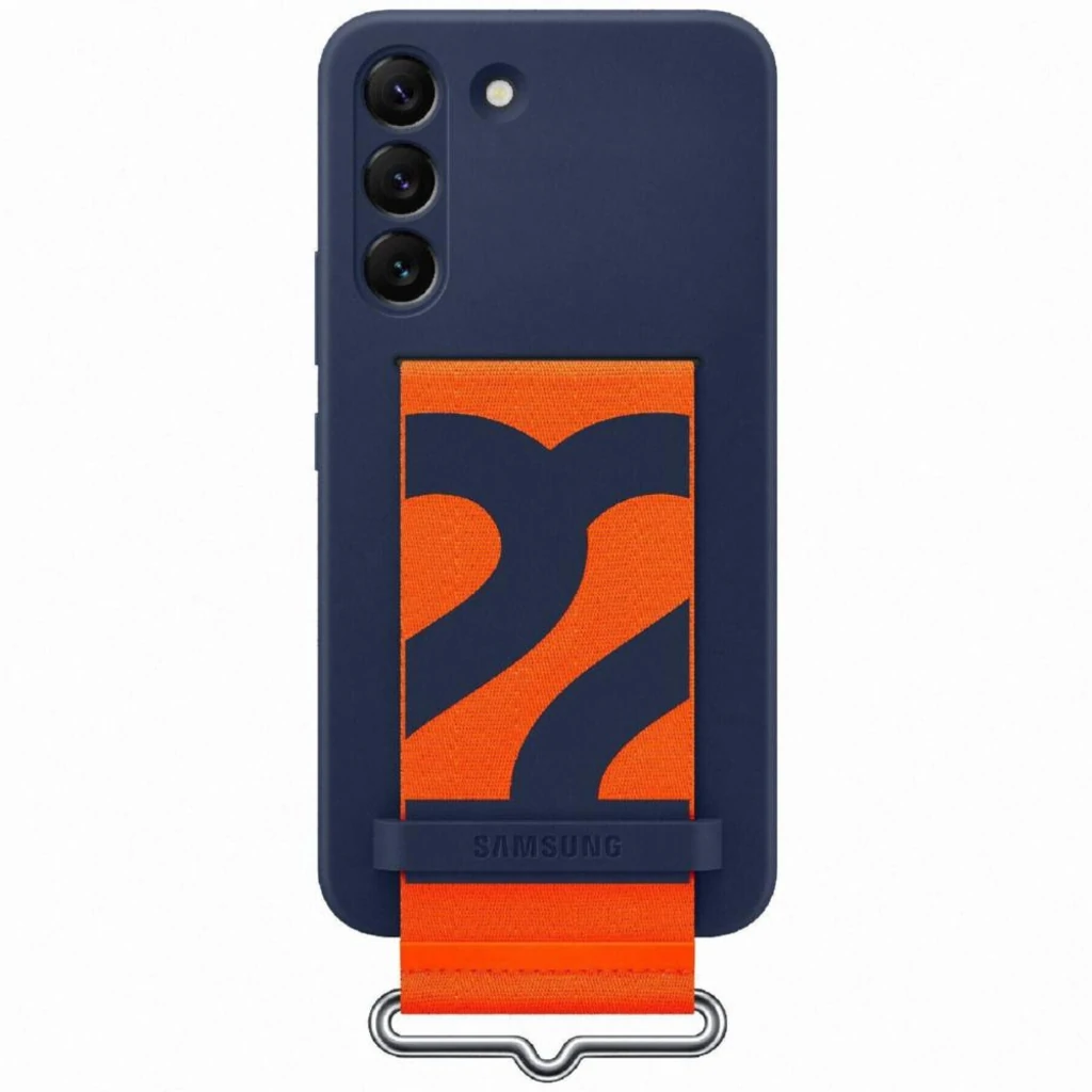 Чохол Samsung Silicone Cover with Strap Navy для Samsung Galaxy S22 Plus SM-S906 (EF-GS906TNEG)