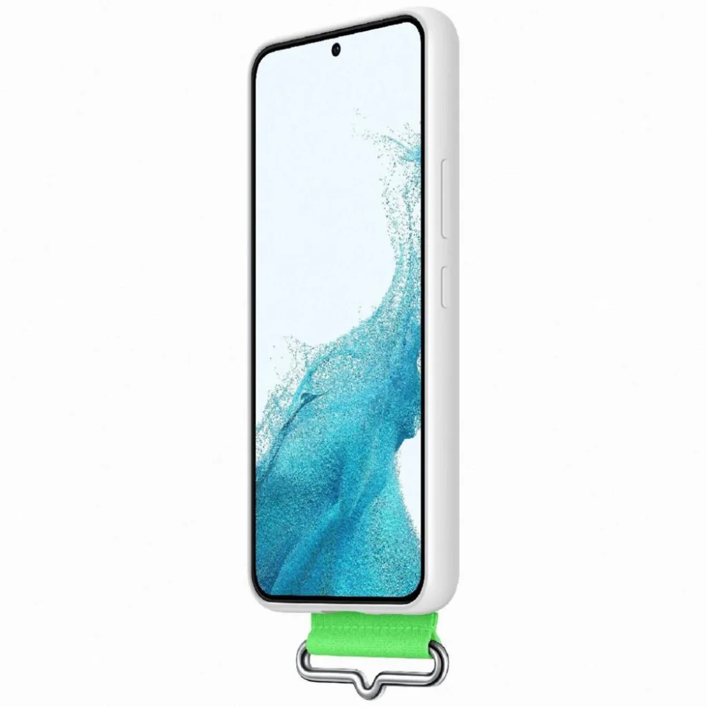 Чехол Samsung Silicone Cover with Strap White для Samsung Galaxy S22 Plus SM-S906 (EF-GS906TWEG)