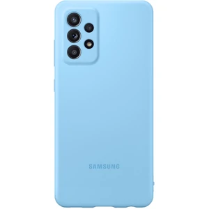 Цвет: Голубой - Чехол Samsung Silicone Cover Blue для Samsung Galaxy A52 SM-A525, Samsung Galaxy A52 5G SM-A526, Samsung Galaxy A52s SM-A528 (EF-PA525TLEG)