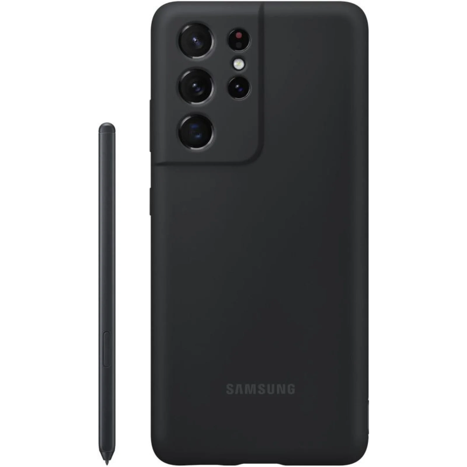Чехол Samsung Silicone Cover with S Pen Black для Samsung Galaxy S21 Ultra SM-G998