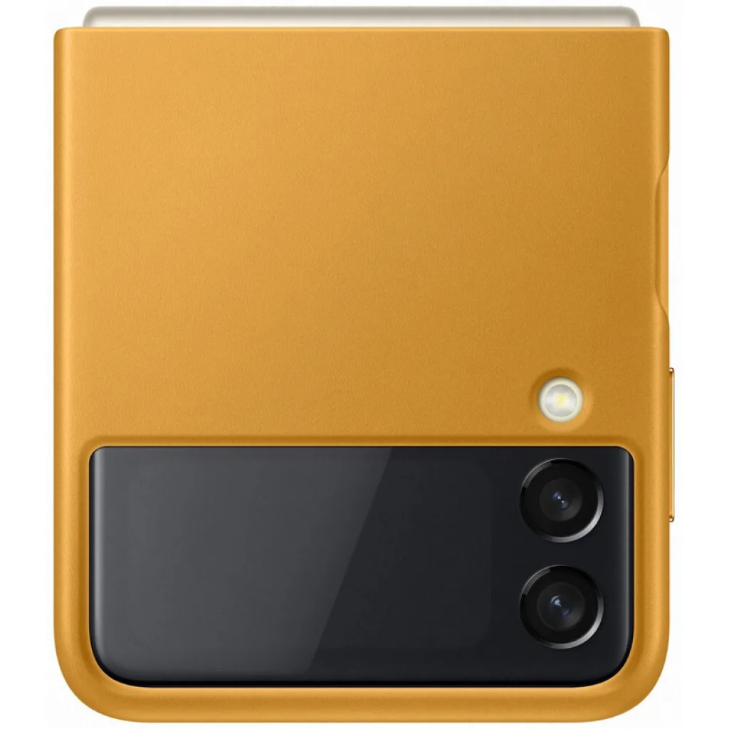 Чохол Samsung Leather Cover Mustard для Samsung Galaxy Flip3 5G (EF-VF711LYEG)