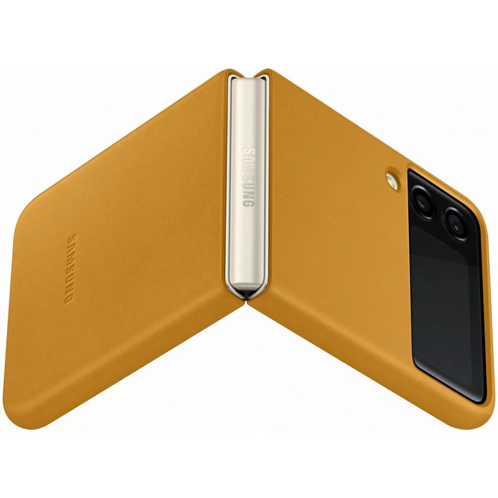 Чехол Samsung Leather Cover Mustard для Samsung Galaxy Flip3 5G (EF-VF711LYEG)