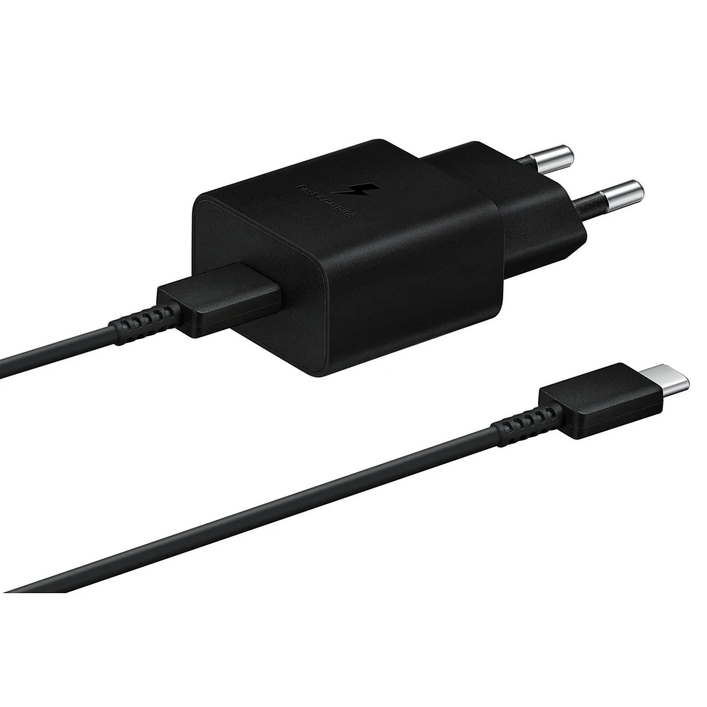 Сетевое зарядное устройство Samsung Fast Charging Type-C 15W Black (EP-T1510XBEGRU)
