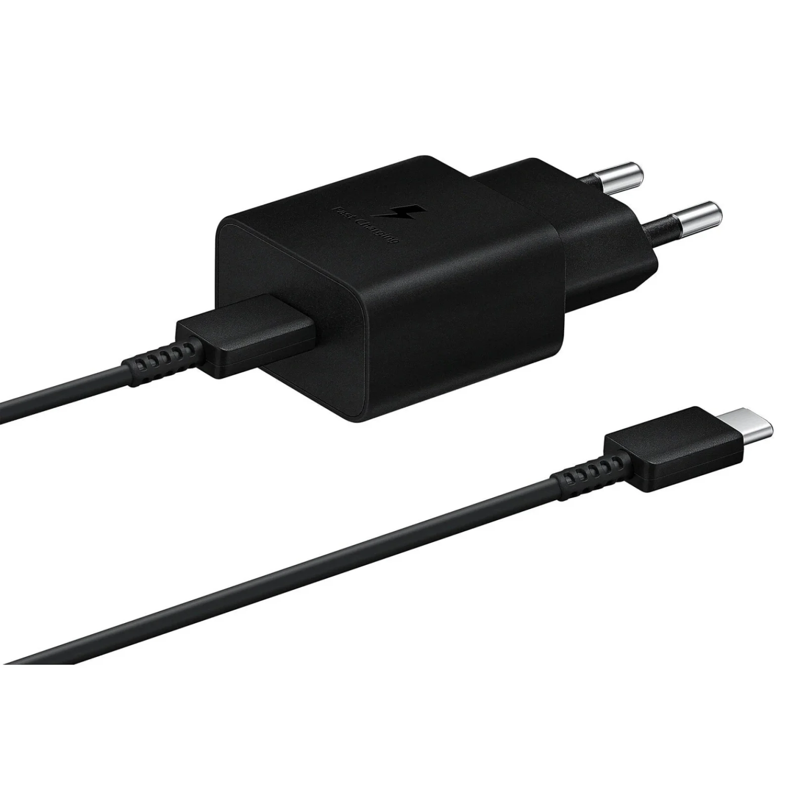 Мережевий зарядний пристрій Samsung Fast Charging Type-C 15W Black (EP-T1510XBEGRU)