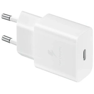 Мережевий зарядний пристрій Samsung Fast Charging Type-C 15W White (EP-T1510XWEG)